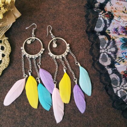 Boho Pastel Carousel Earrings