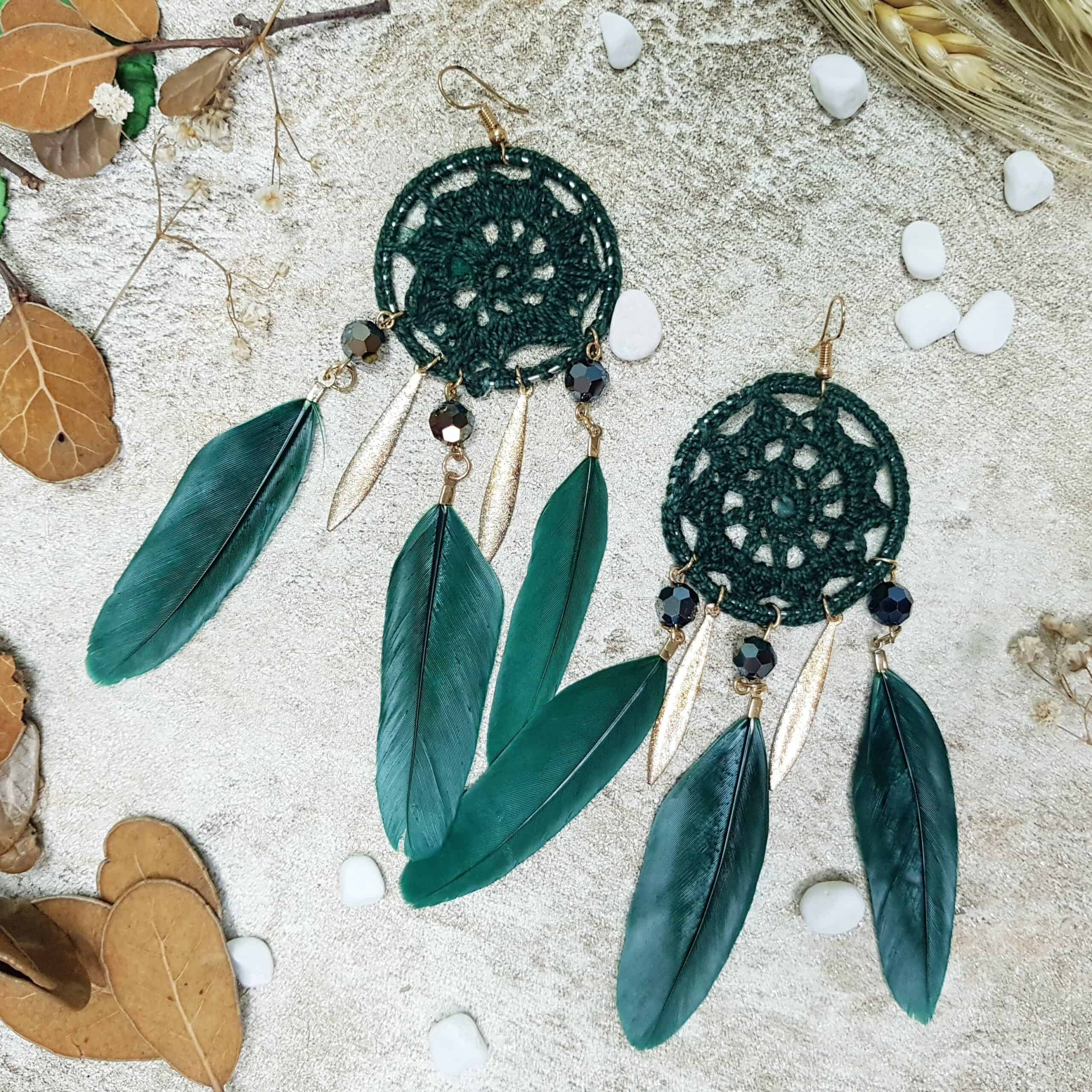 SALE*HANDCRAFTED NATURAL TURQUOISE SILVER DREAM-CATCHER EARRINGS-.925  EARWIRES#3 | eBay