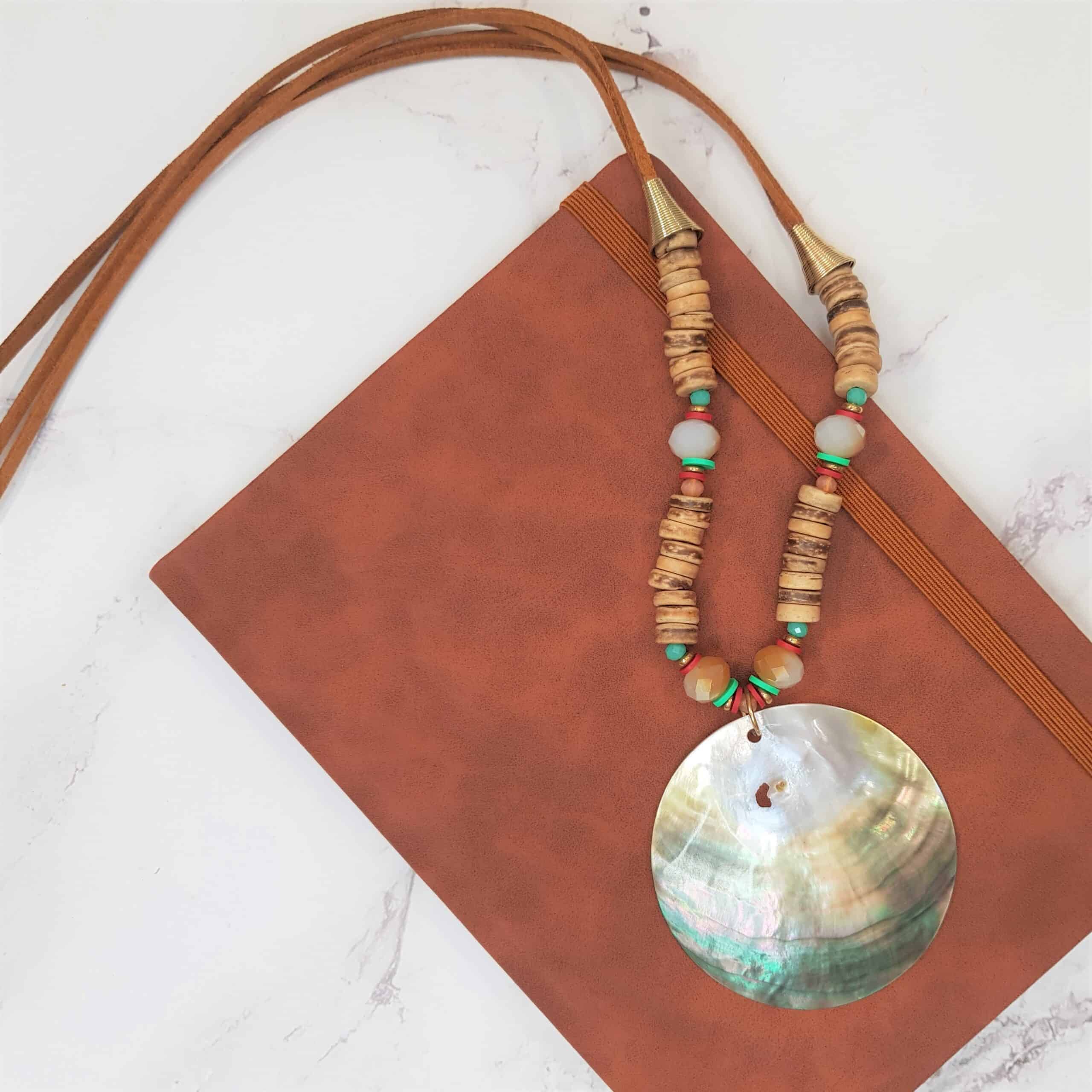 Opalescent Buttercup Lucine Beaded Rope Necklace