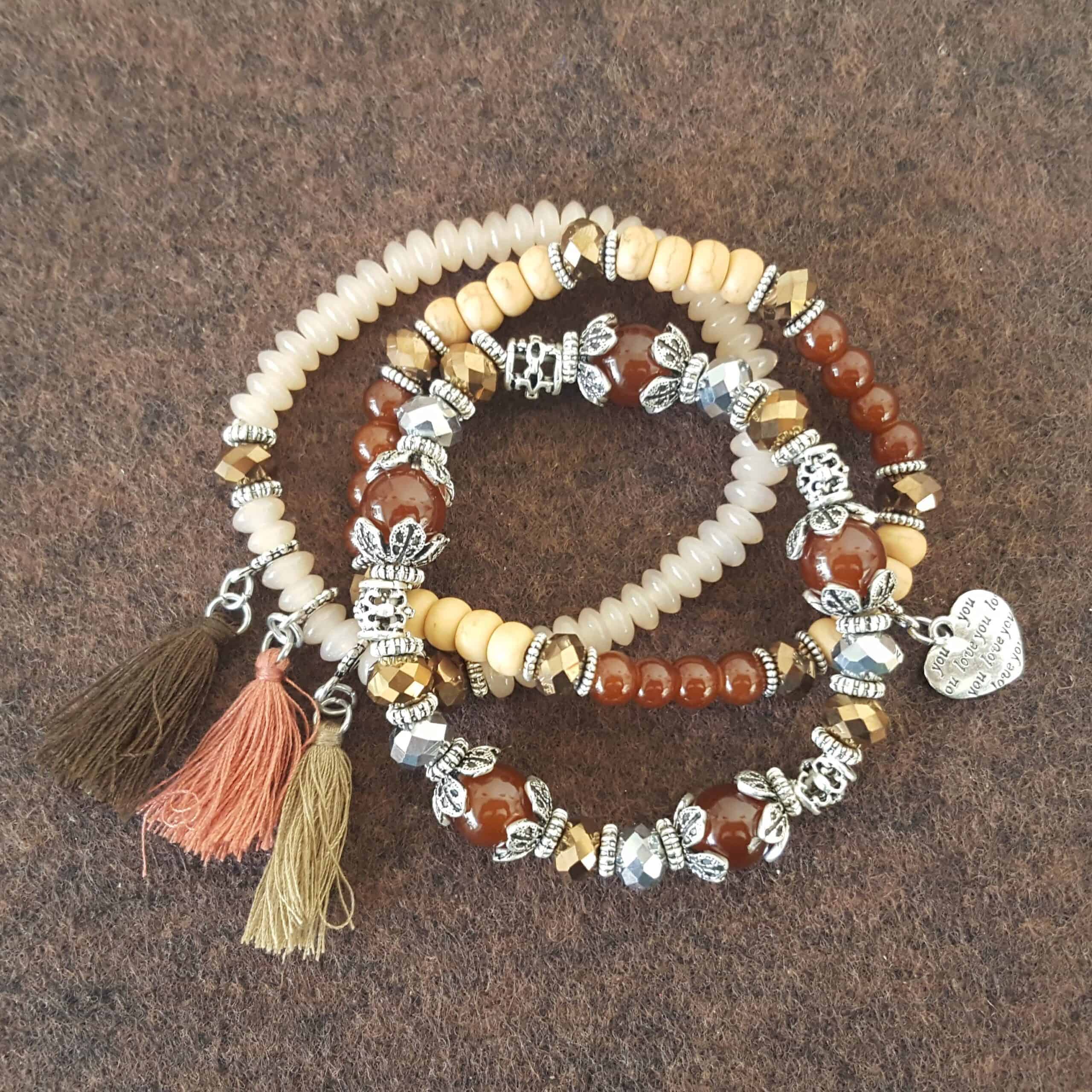 Chakras Fall Edition Stack Bracelets