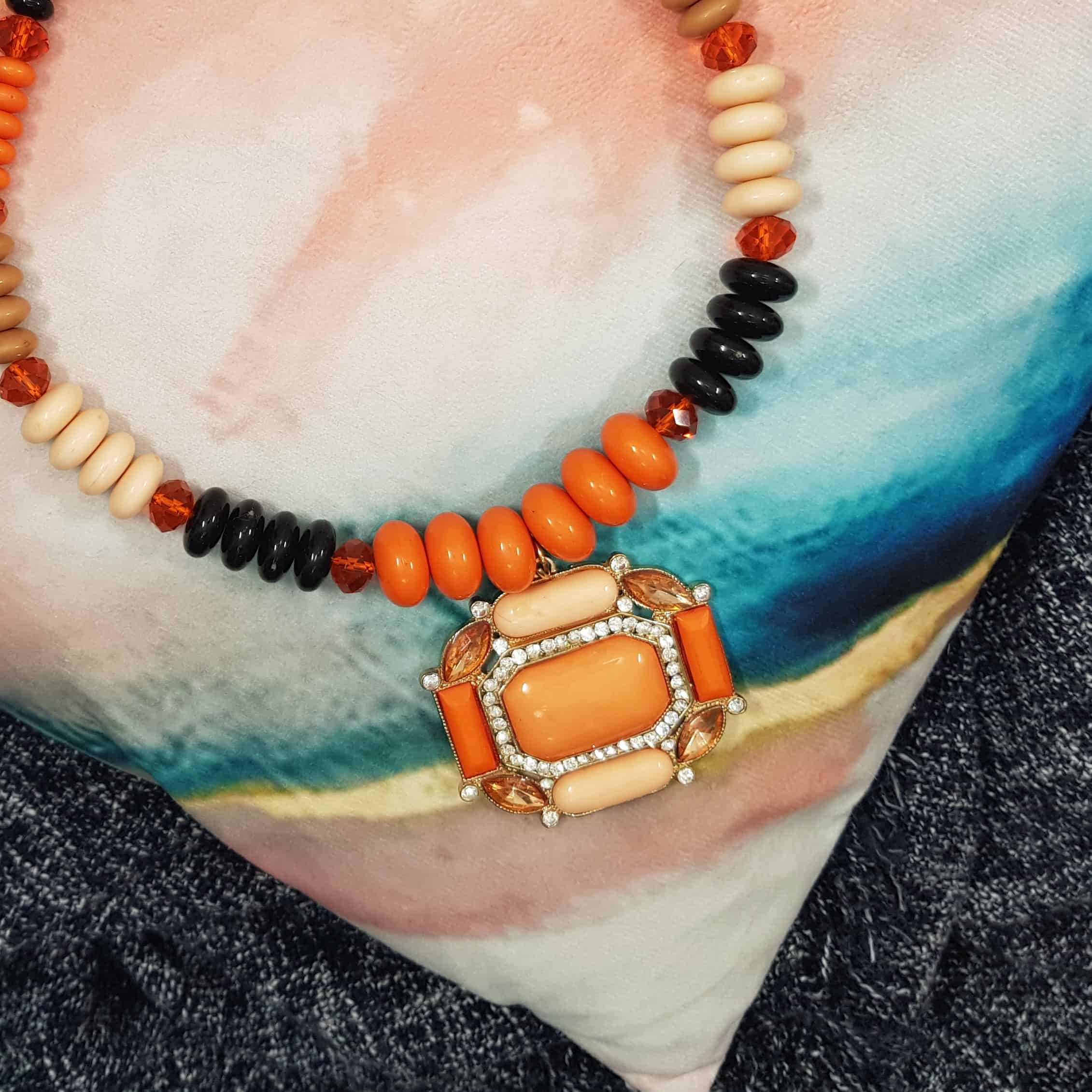 Fiery Cleopatra Matinee Necklace