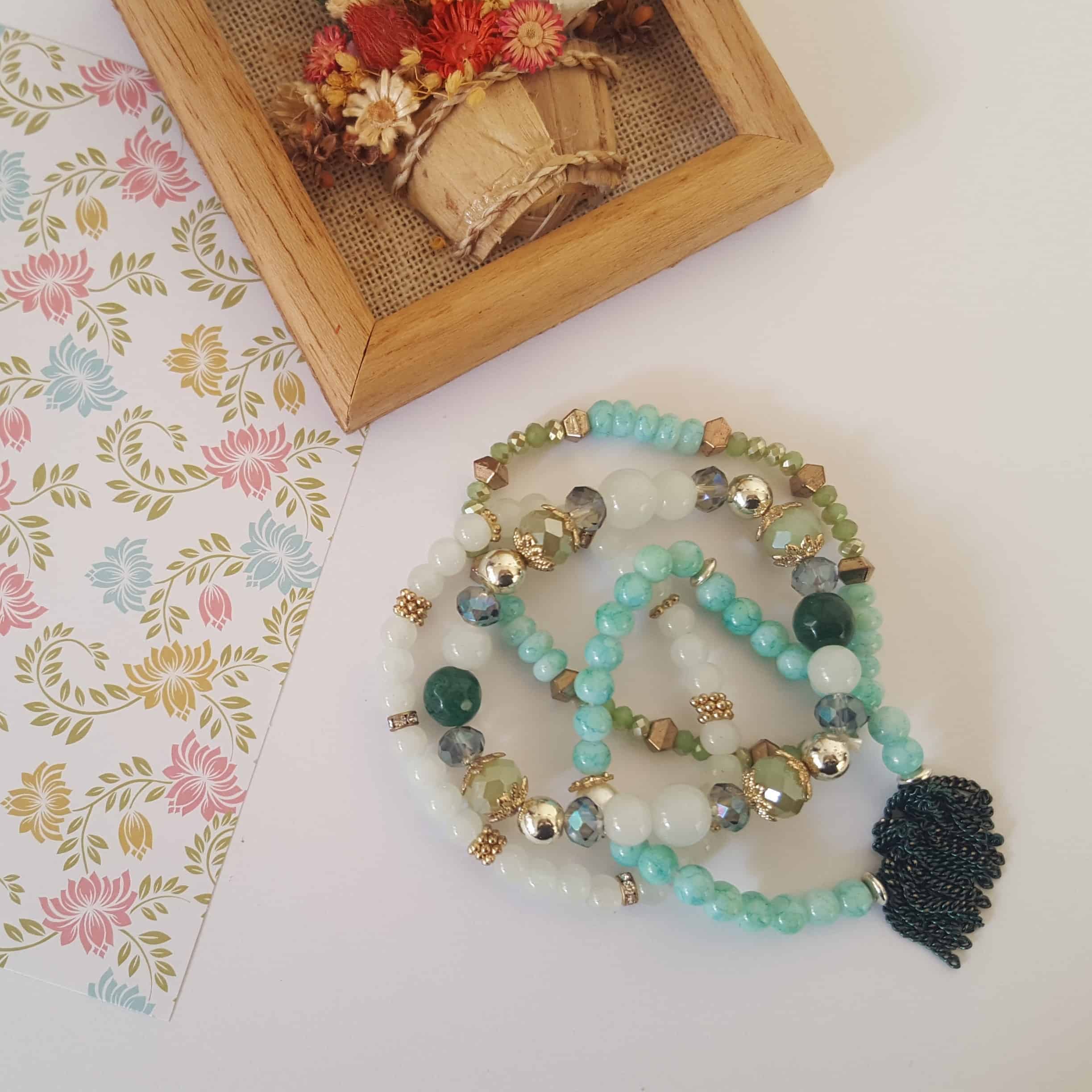 Gyspy Jade Stack Bracelets