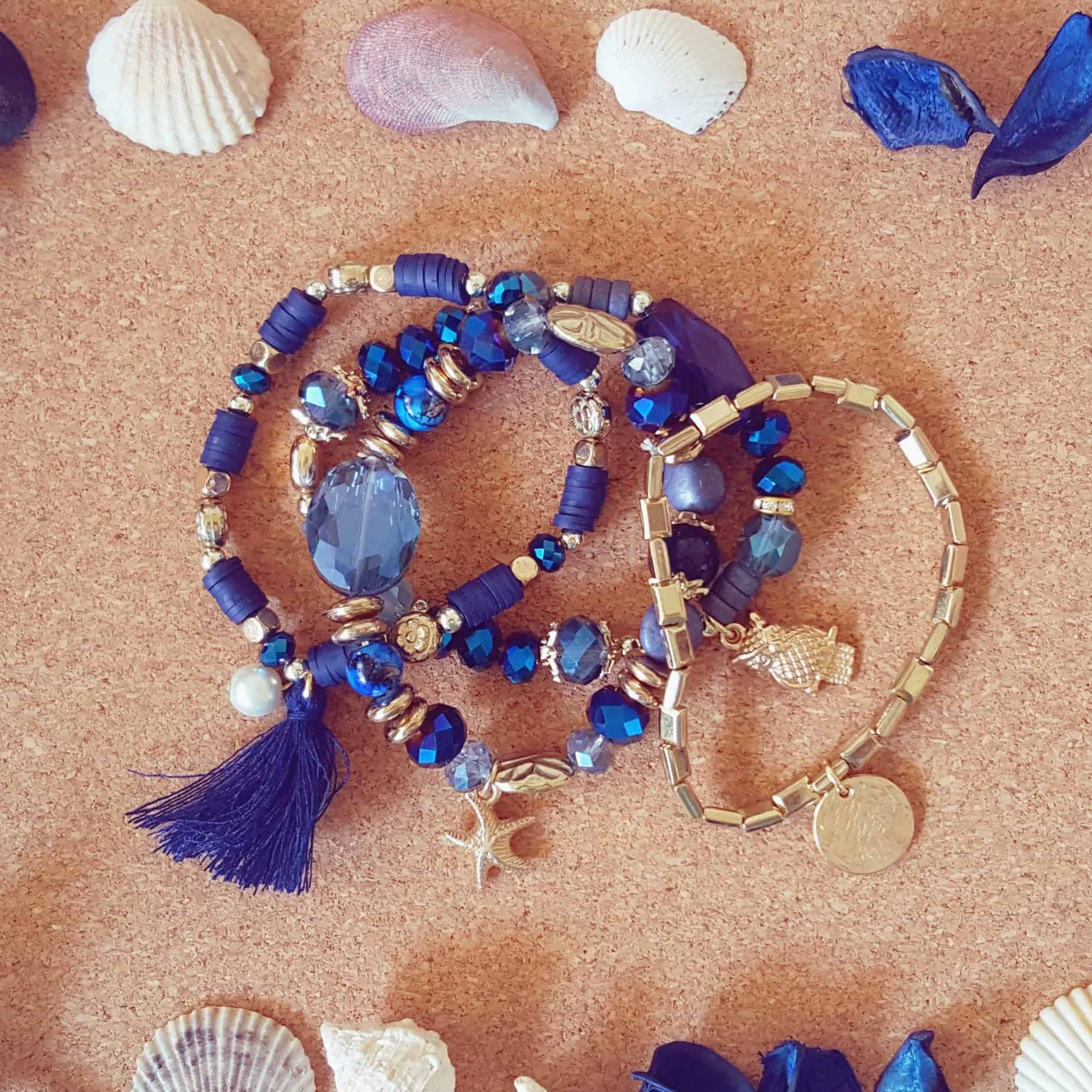 Sapphire Dreams Stack Bracelets