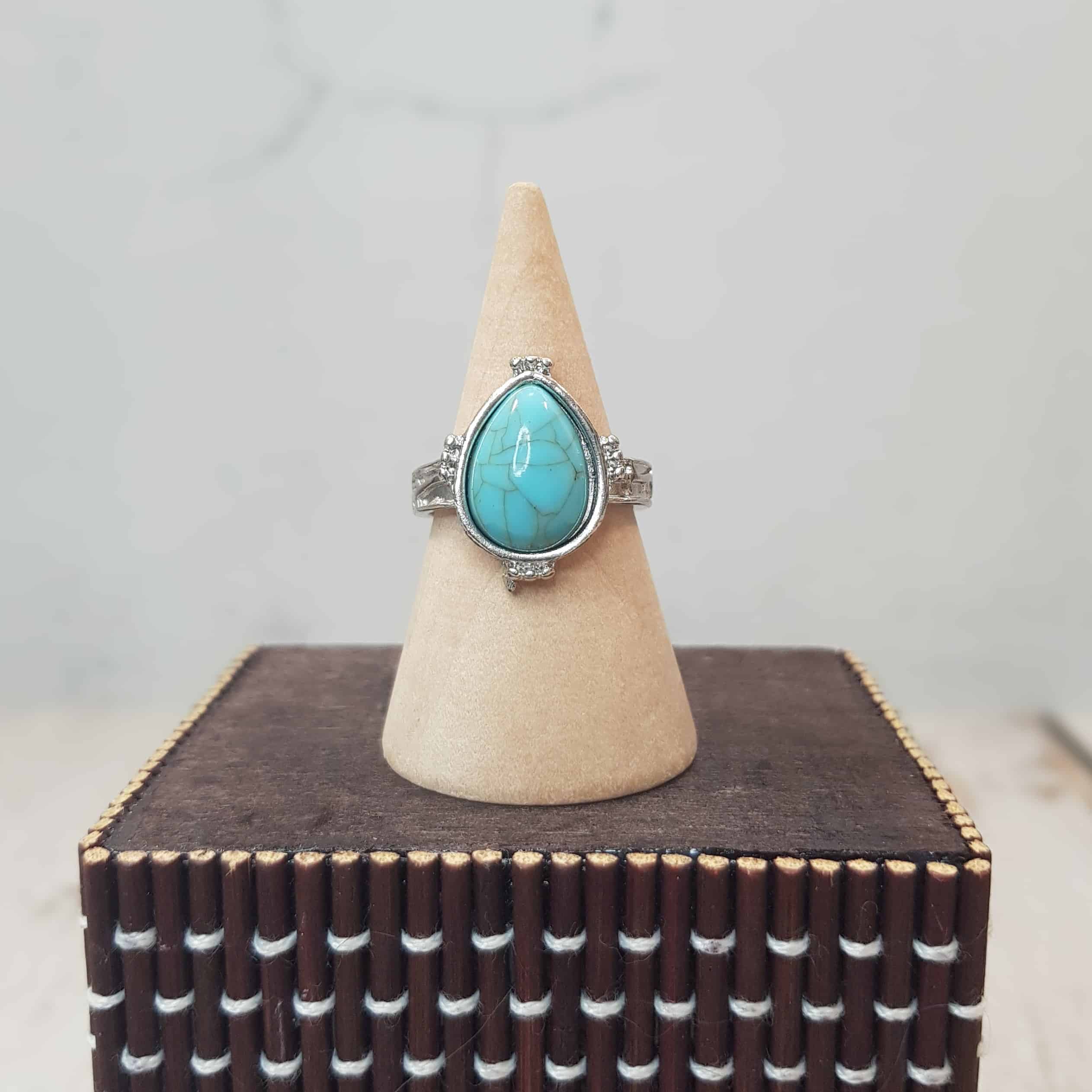 Teardrop Turquoise Ring