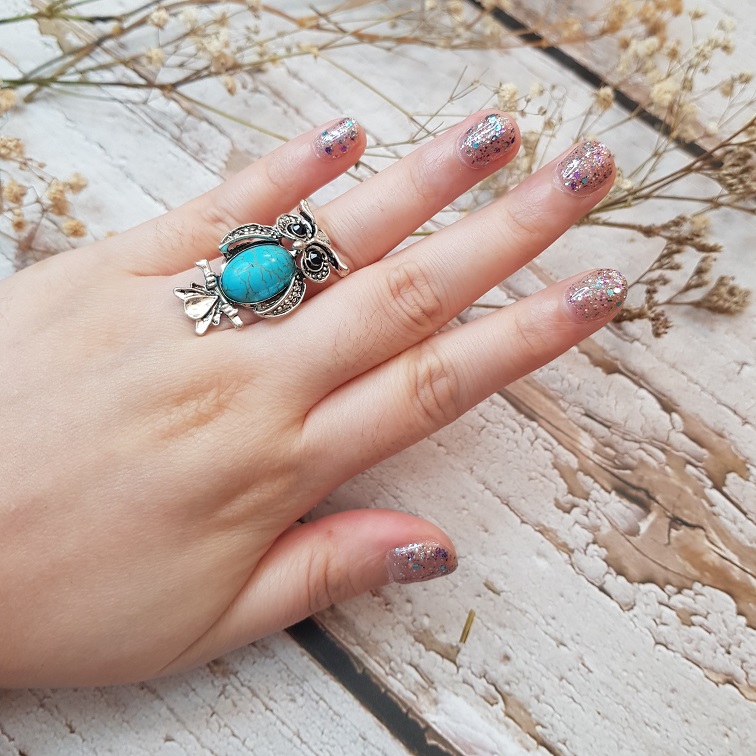 Handmade Persian Women's Ring | Gold Ring with Turquoise Stone