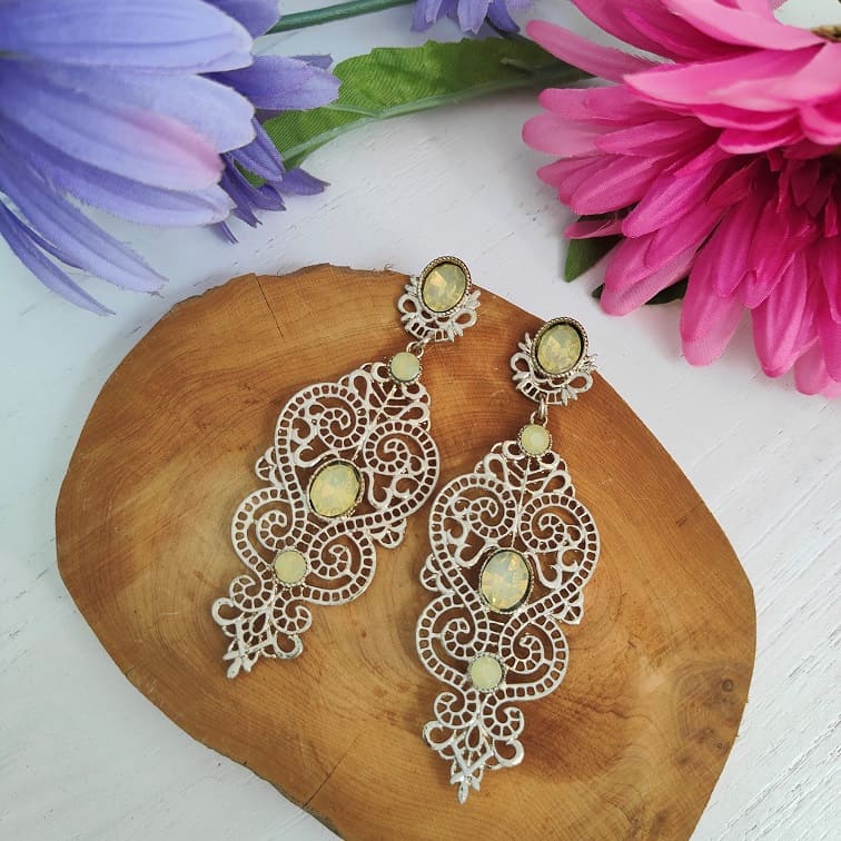 bohemian-ivory-yellow-earrings