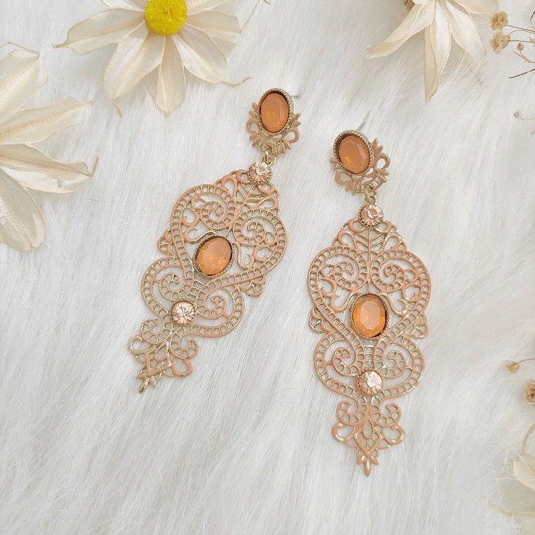 bohemian-mandala-orange-earrings
