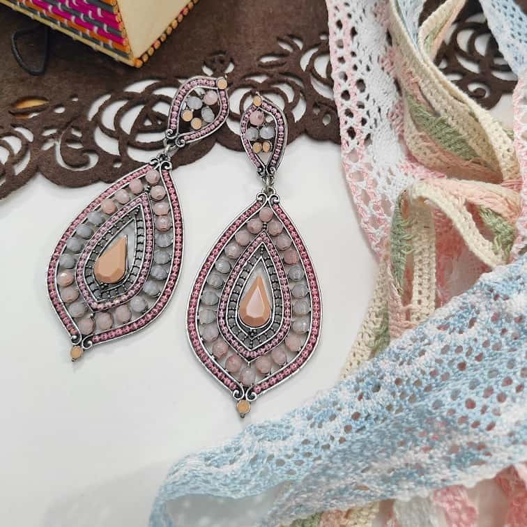 pink-bohemian-teardrop-earrings