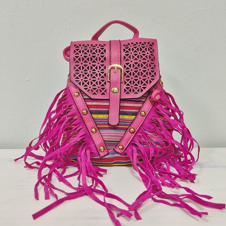 pink-boho-side-fringed-backpack