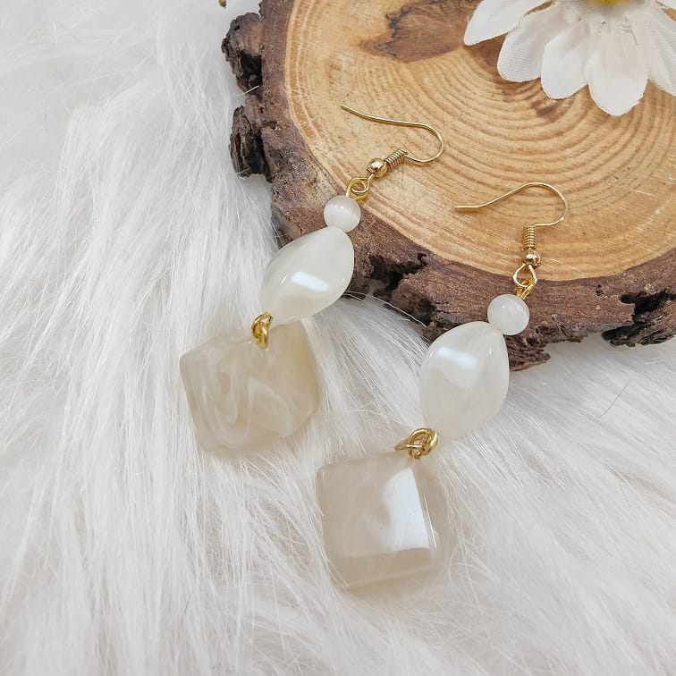 Ivory Cateye Lolly Earrings