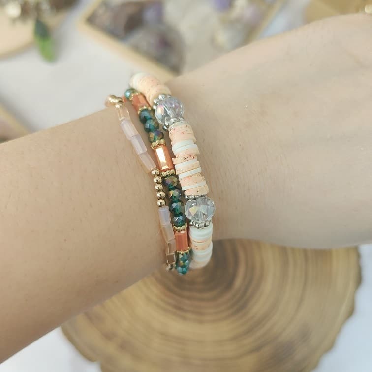 Dawn of Hope Stack Bracelets