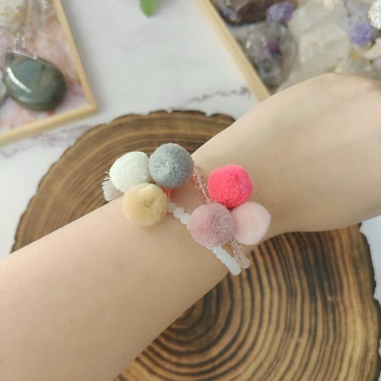 Pompom Paradise Stack Bracelets