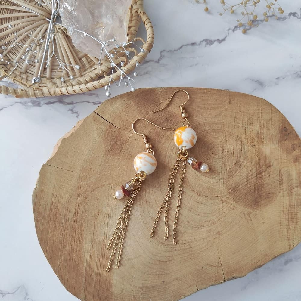 Happiness-Haven-Gold-Tassel-Earrings