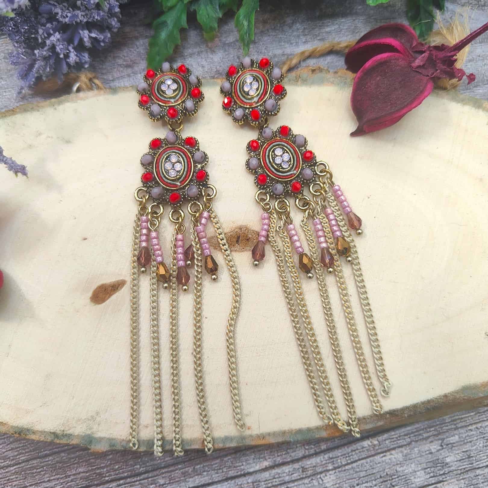 Sylvan Antique Boho Statement Earrings