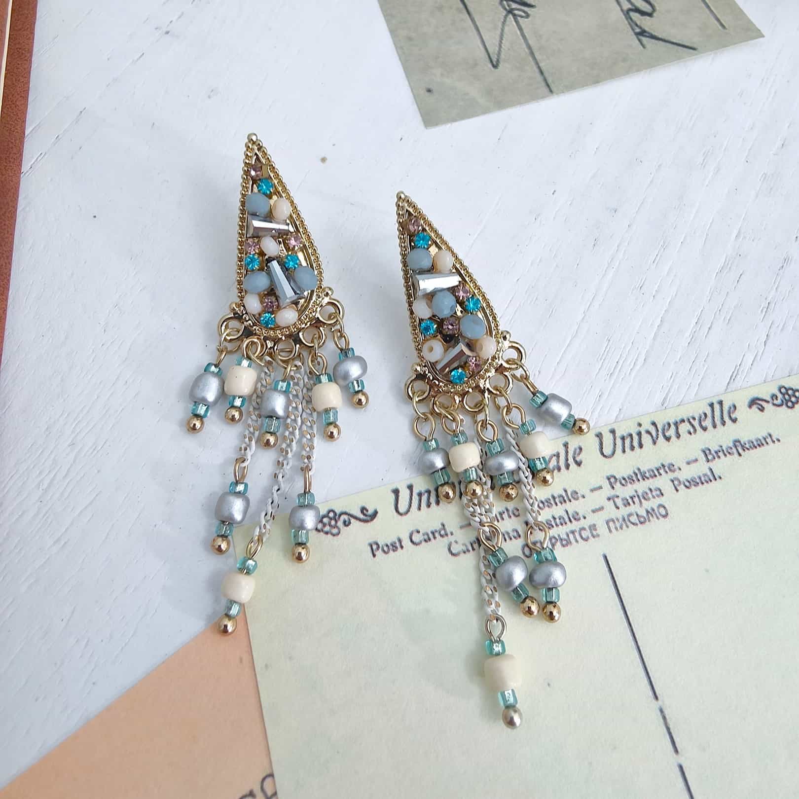 Brilliant Venus Beaded Drop Earrings