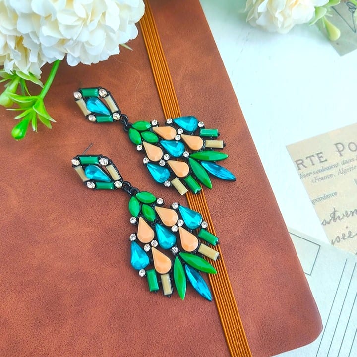 Tiara Trinity Boho Statement Earrings