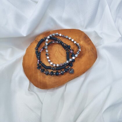 chaos angel stacked bracelets