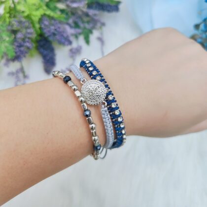 "Penny For Your Thought" stacked bracelets