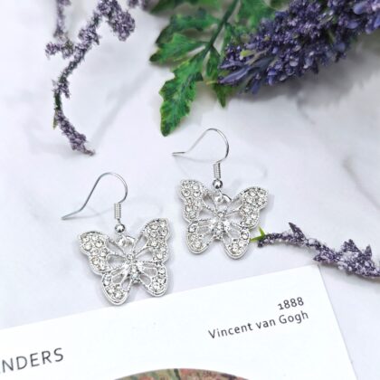 butterfly effect drop earrings